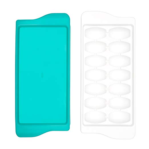 OXO Tot Baby Food Freezer Tray with Protective Cover - Teal