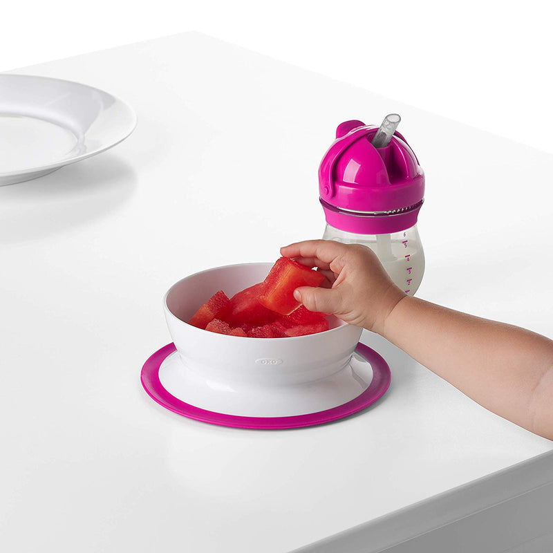 OXO Tot Stick & Stay Suction Bowl - Pink