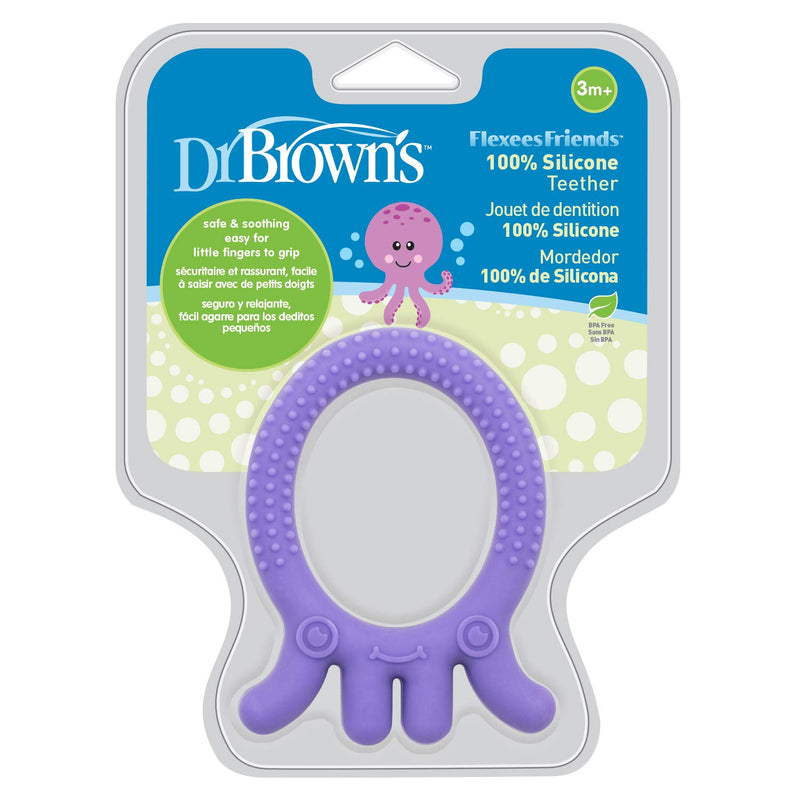 [Bundle of 2] Dr. Brown's Flexees Friends Octopus Teether - Purple