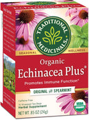 [Bundle Of 4] Traditional Medicinals Organic Echinacea Plus Tea, 16 bags Exp: 12/27