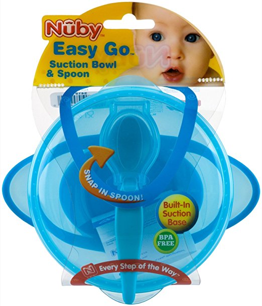 Nuby Suction Bowl w/Spoon And Lid