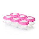 OXO TOT Baby Blocks Freezer Storage Containers Set 2oz/60ml - Pink