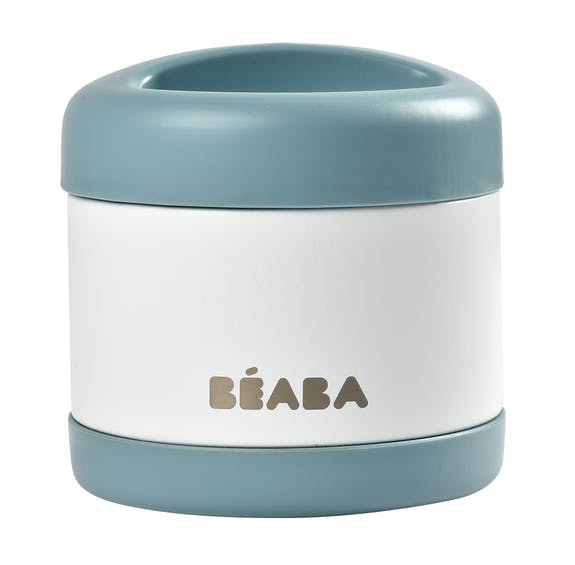 Beaba Stainless Steel Isothermal Portion 500 ml (Baltic Blue/white)