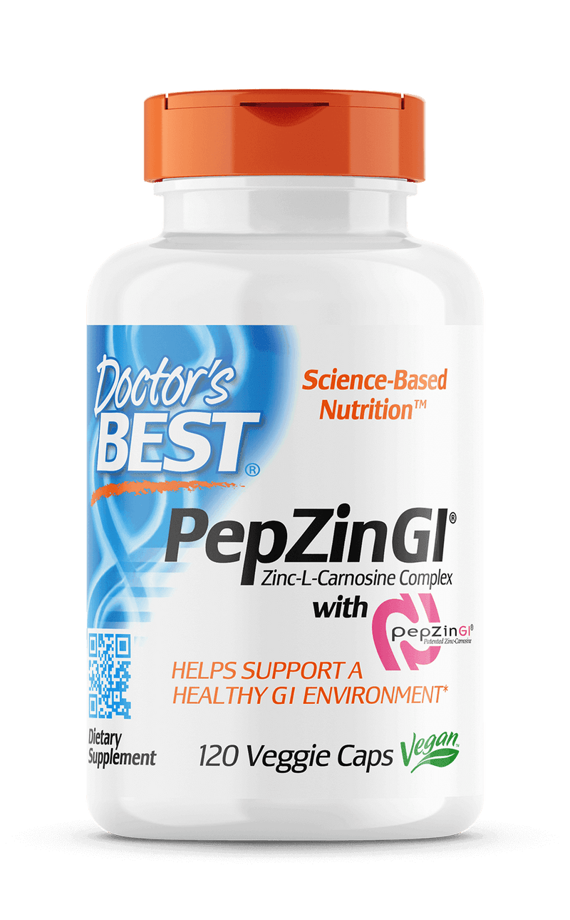 Doctor's Best Zinc Carnosine Complex with PepZin GI, 120 vcaps