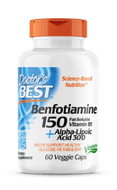 Doctor's Best Best Benfotiamine 150 + Alpha Lipoic Acid 300, 60 vcaps
