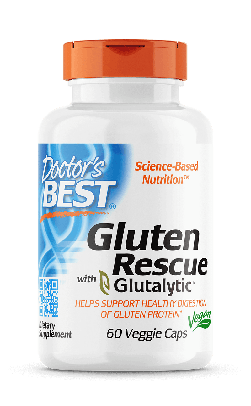 Doctor's Best Gluten Rescue with Glutalytic, 60 vcaps