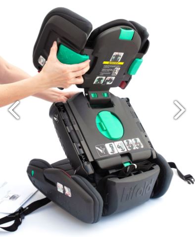 Mifold hifold the Fit-and-Fold Booster Seat Slate Grey Agape