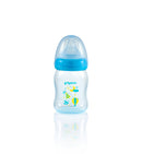 [2-Pack] Pigeon Softouch Peristaltic Plus Clear PP Bottle 160ML - Blue