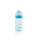 [2-Pack] Pigeon Softouch Peristaltic Plus Clear PP Bottle 240ML - Blue