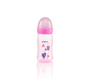[2-Pack] Pigeon Softouch Peristaltic Plus Clear PP Bottle 240ML - Pink