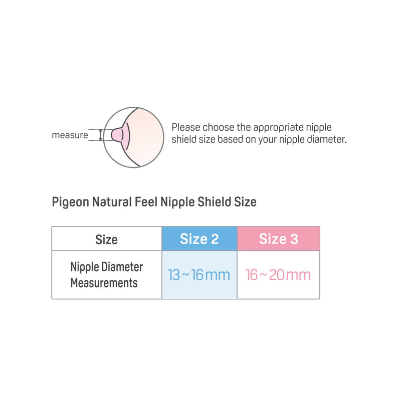 Pigeon Natural Feel Nipple Shield (13-16 mm) - Size 2 (M)