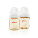 Pigeon Softouch 3 Nursing Wide Neck Bottle Twin Pack PPSU 160ml