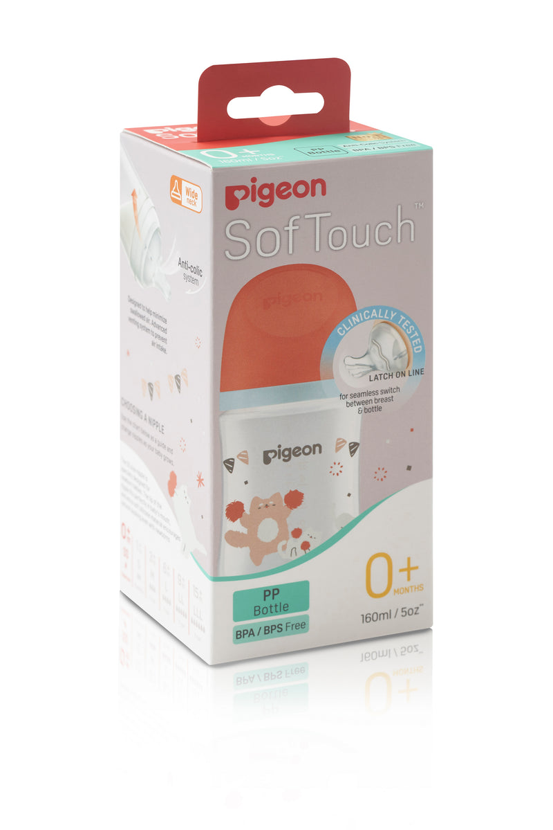 Pigeon Softouch 3 Nursing Bottle PP 160ml - Cat