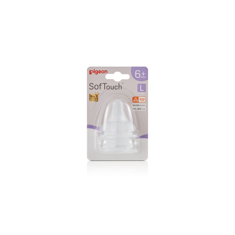Pigeon Softouch 3 Nipple Blister Pack 2pcs (L)