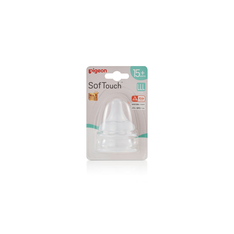 Pigeon Softouch 3 Nipple Blister Pack 2pcs (LLL)
