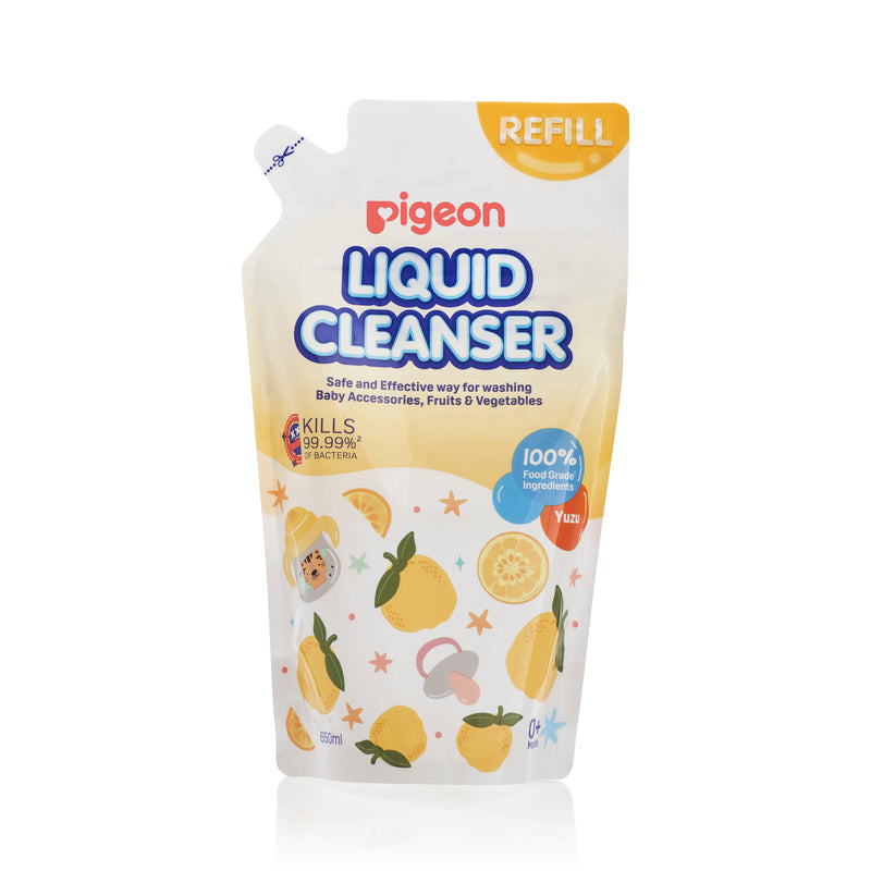 [6-Pack] Pigeon Liquid Cleanser Yuzu 650ml Refill Exp: 05/25