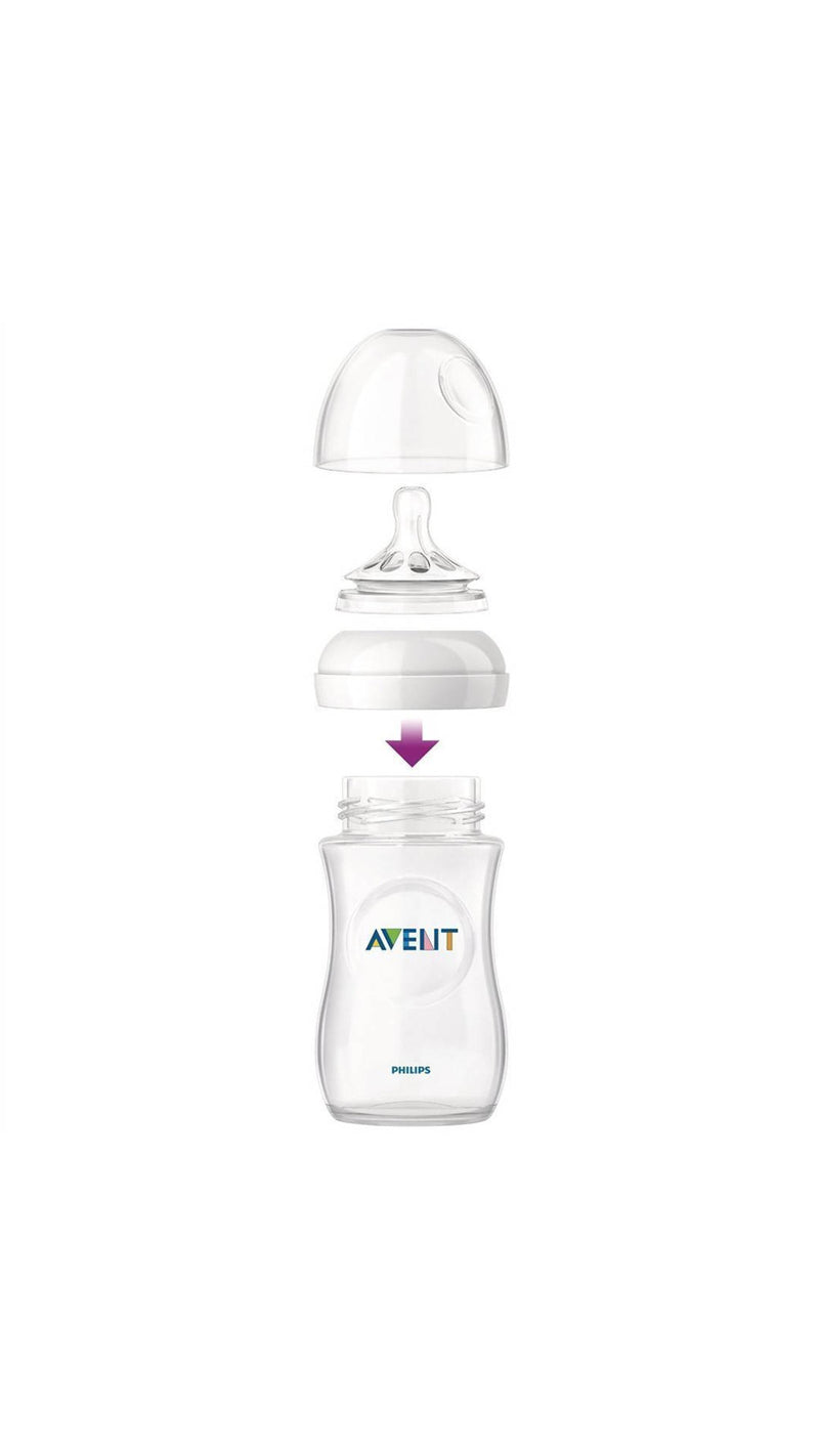 Philips Avent Natural Bottle 330ml (Twin Pack)  6M+ Teat