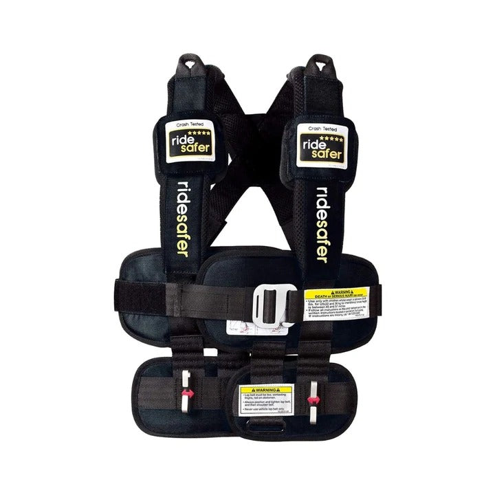 RideSafer Delight Wearable Safety Restraint - Black - Small (10 year local warranty)