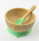MCK Bamboo Bowl Set with Spoon - Green
