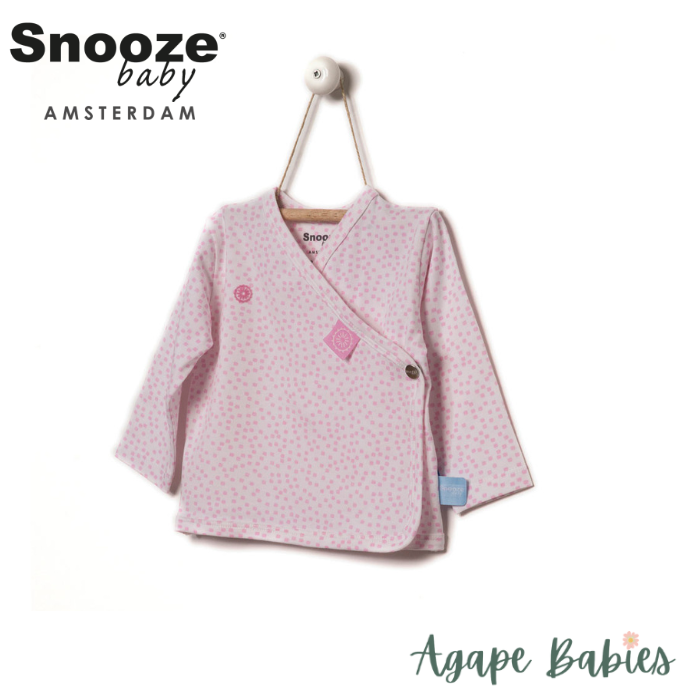 Snoozebaby Cardigan in Pink dot - 4 Sizes