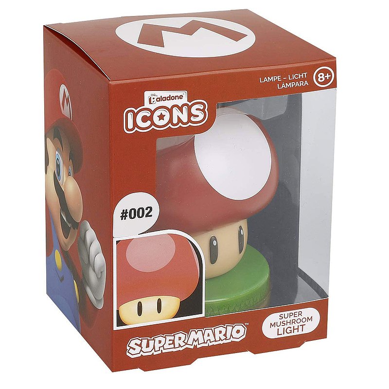 Paladone Super Mario Super Mushroom Icon Light (#002)