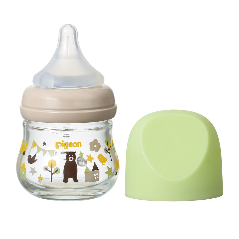 Pigeon Softouch My Precious Feeding Baby Bottle Glass 80ml (SS) - Bear