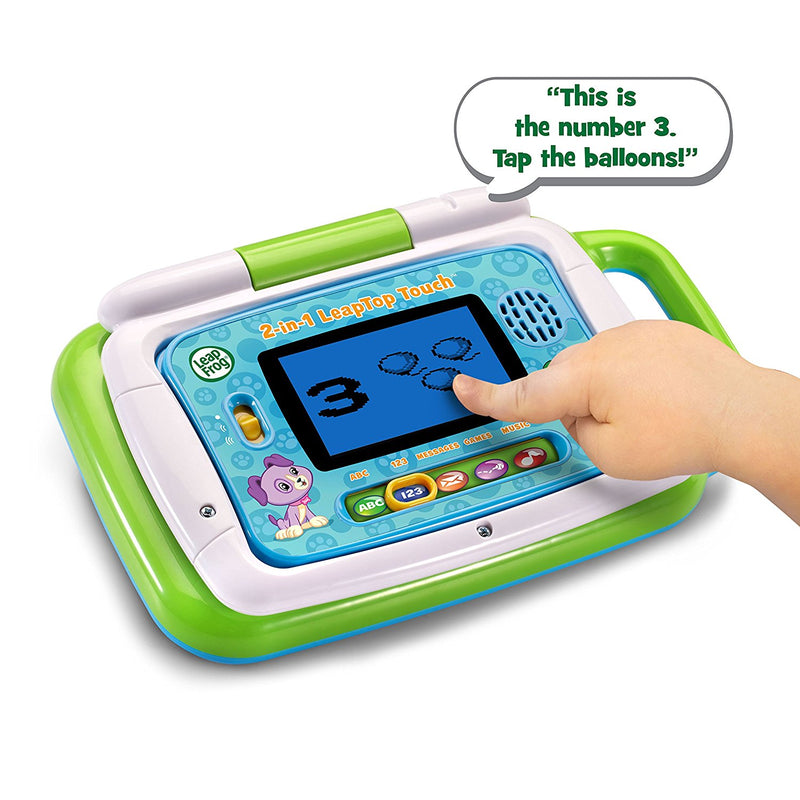 LeapFrog 2-in-1 LeapTop Touch - Green (3 Months Local Warranty)