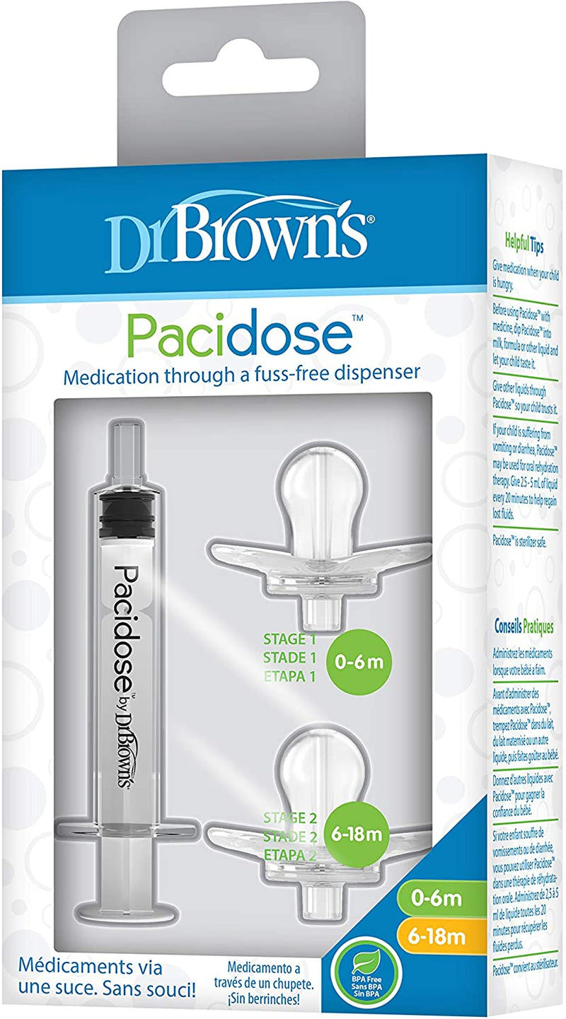 [2-Pack] Dr. Brown’s Pacidose Liquid Medicine Dispenser Combo Pack