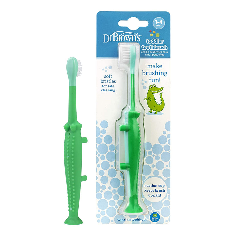 Dr Brown's Toddler Toothbrush (1Pk) - Crocodile