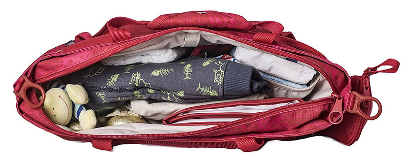 Okiedog Sumo Diaper Bag Scribbles Red