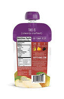 [2-Pack] Happy Baby Happy Family Happy Tot Clearly Crafted - Pears Squash & Blackberries,113g Stage 2 (For 6m up) Exp: 05/26