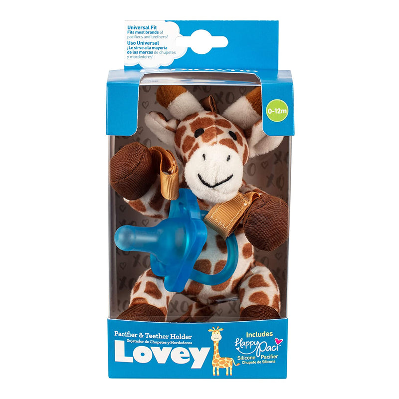 Dr Brown's Girafee Lovey W/ Blue HappyPaci Silicone One Piece Pacifier