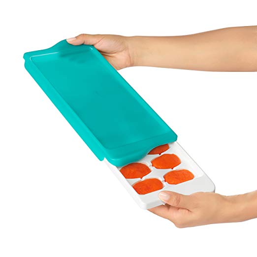 OXO Tot Baby Food Freezer Tray with Protective Cover - Teal