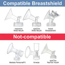 Maymom Widemouth Flange (spectra, avent, maymom 4-threads) Adapter To Use With Milk Bag, 2pc, 2nd Gen