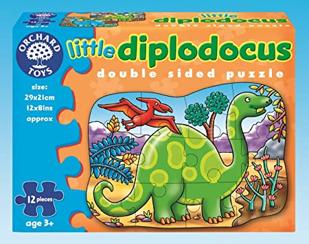 Orchard Toys Little Diplodocus Double-Sided Puzzle