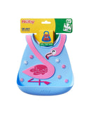 Nuby Fun 3D Silicon Bib - Flamingo