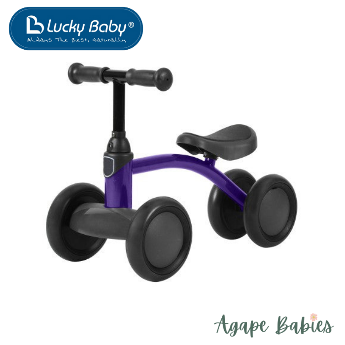 Lucky Baby Quattro™ 4 Wheel Balance Bike - Purple (18 mths-3 yr)