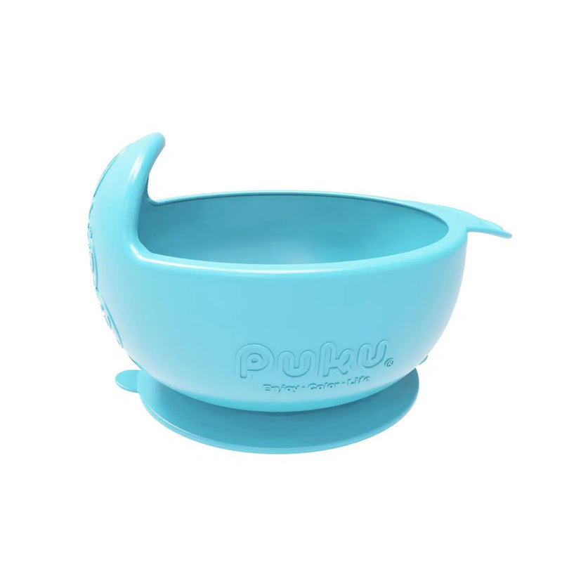 [2-Pack] Puku Silicone Suction Bowl - Sky Blue