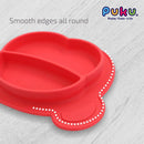 Puku Silicone Suction Plate - Red