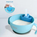 Puku 4pcs Set Suction Bowl - Blue