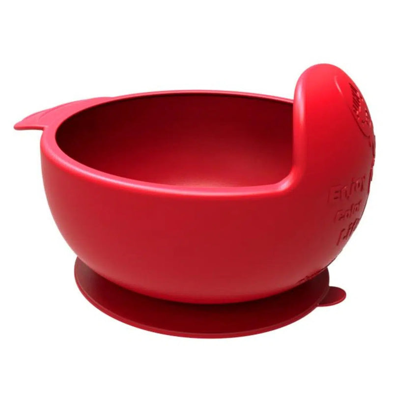 [2-Pack] Puku Silicone Suction Bowl - Red