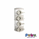 [2-Pack] Puku Milk Powder Container (4-Tiers) - Grey