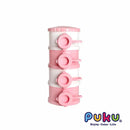 [2-Pack] Puku Milk Powder Container (4-Tiers) - Pink
