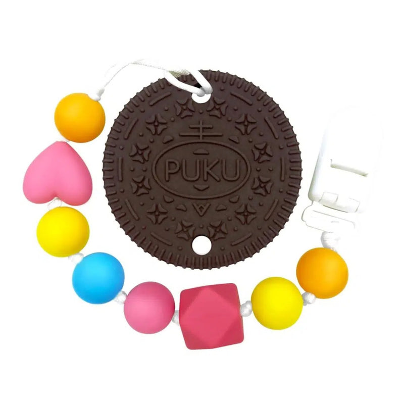 [2-Pack] PUKU Baby GaGa Teether - Chocolate Cookie