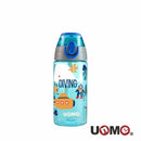 [2-Pack] Puku UNME Tritan Straw Bottle  400ml - Blue