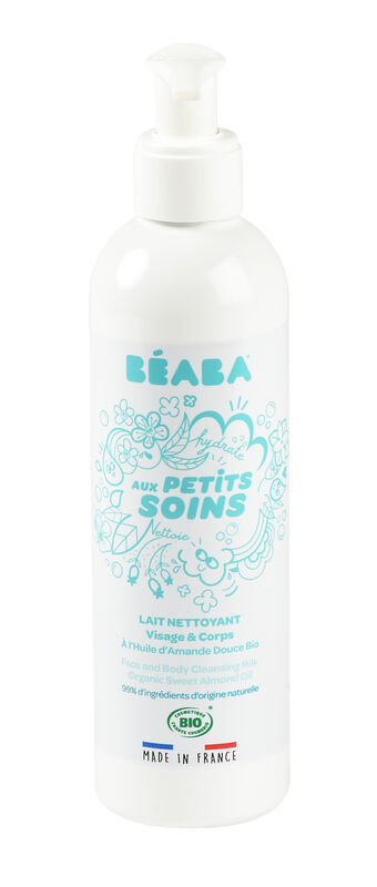 Beaba Face and body cleansing milk with organic sweet almond oil - 250 ml