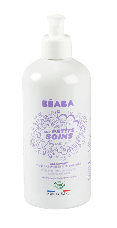 Beaba Body and hair wash gel with organic olive oil - 500 ml