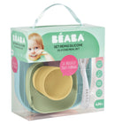 Beaba Silicone Suction Meal Set (4 pcs) - Yellow