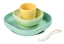 Beaba Silicone Suction Meal Set (4 pcs) - Yellow