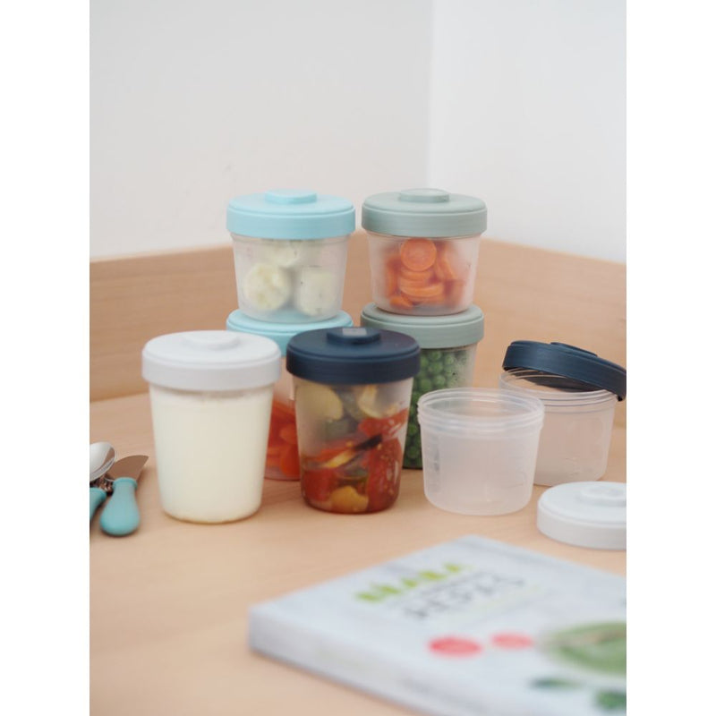 Beaba Toddler Food Storage Set – 8 Clip portions (4x150 ml + 4x250 ml)